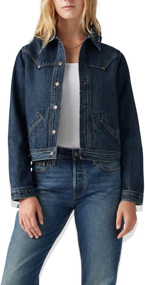 

Levi's Женская куртка Trucker Original с заклепками, Silver Lode