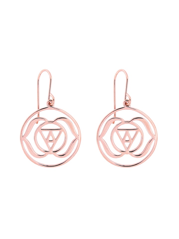 

Viva Серьги «Лобная чакра, покрытие из розового золота»