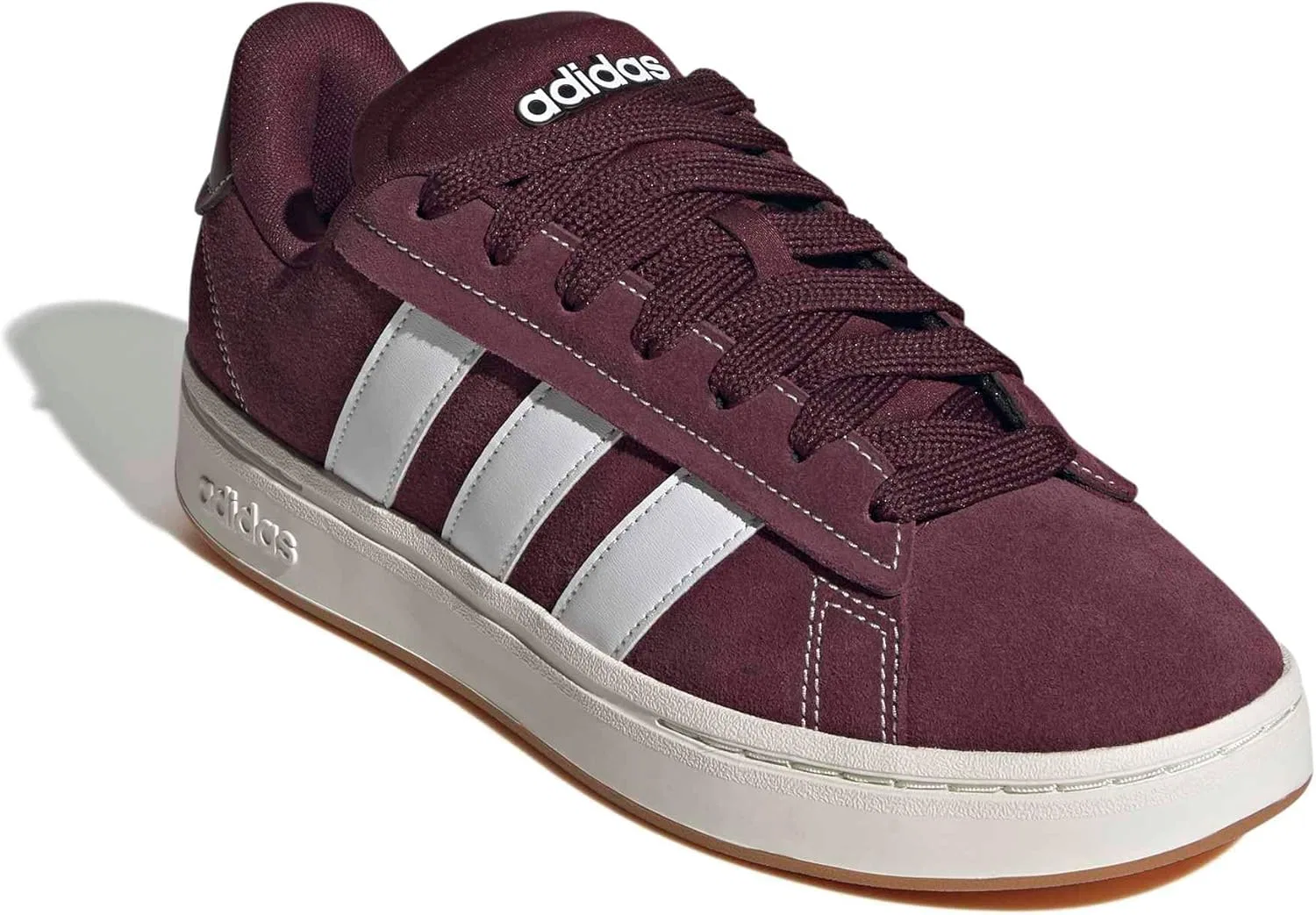 Кроссовки Adidas Grand Court Alpha унисекс, Maroon Ftwr White Gum10 — фото 3