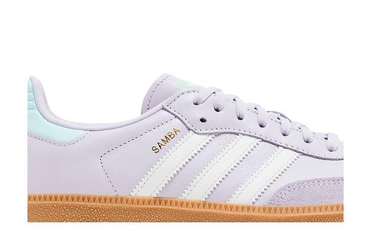 Кроссовки adidas Samba OG J Silver Dawn Aqua, фиолетовый — фото 2