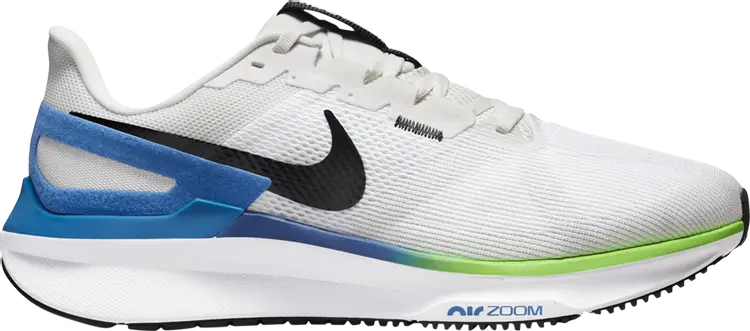 

Кроссовки Air Zoom Structure 25 Extra Wide 'White Star Blue', белый, Серый, Кроссовки Air Zoom Structure 25 Extra Wide 'White Star Blue', белый