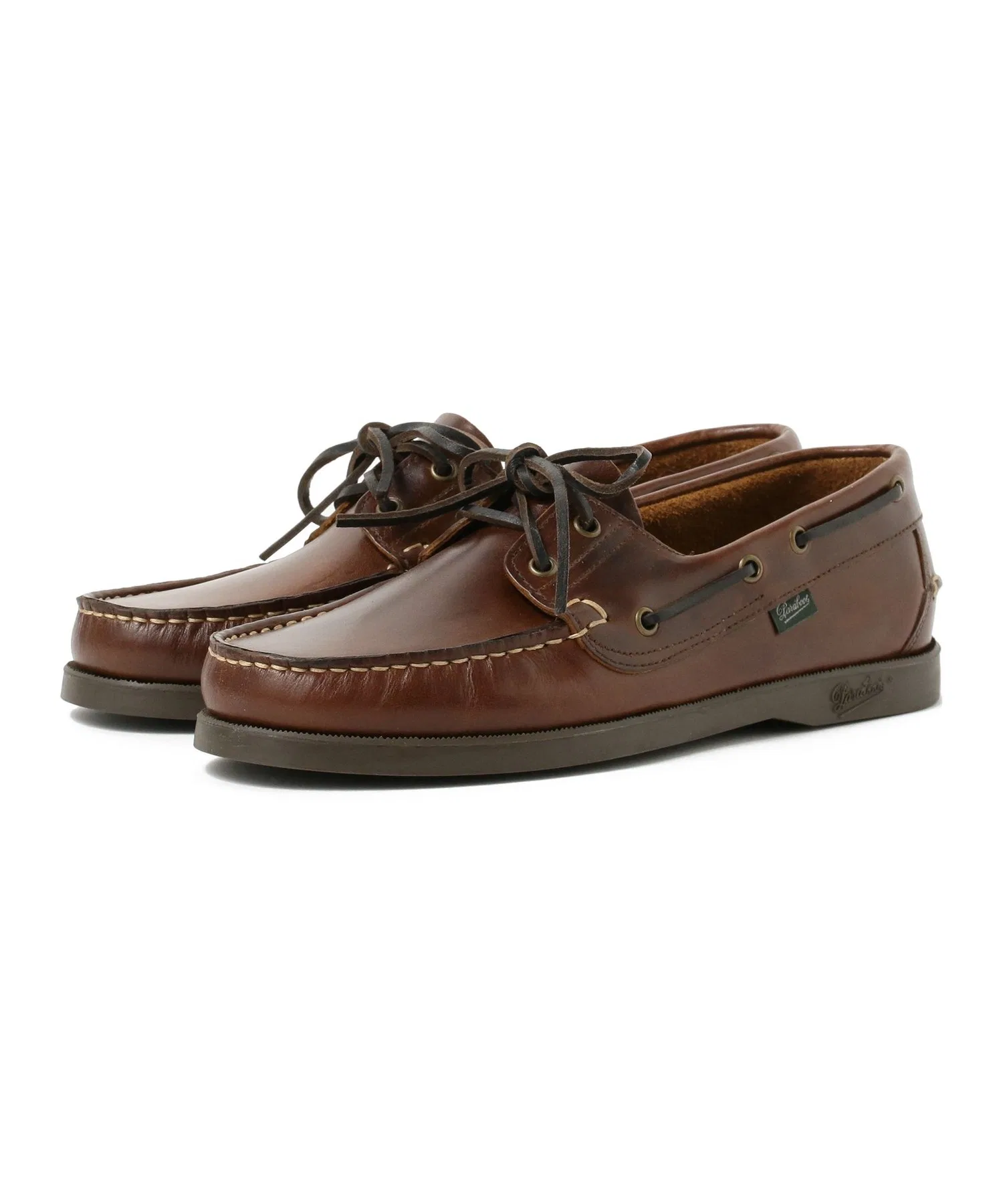Мужские кожаные мокасины Paraboot BARTH белые — фото 4
