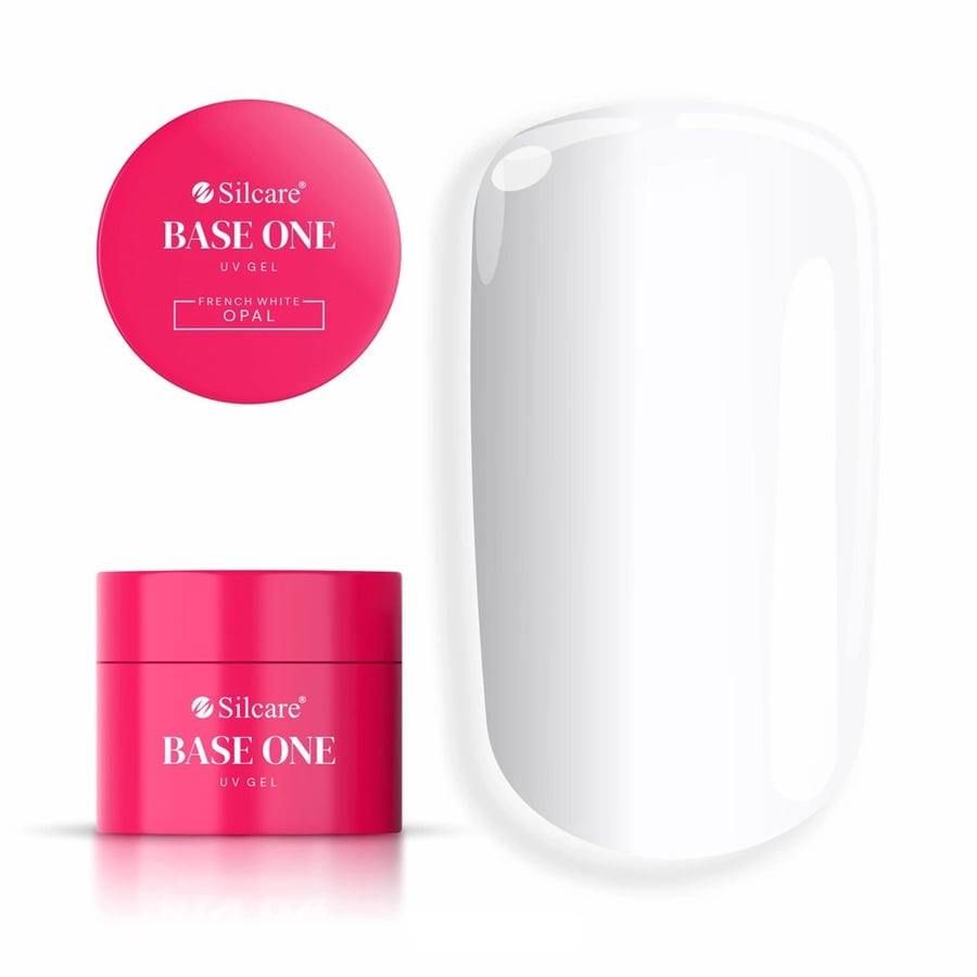 

Base One French White Opal UV Builder Gel 15g для ногтей самовыравнивающийся Silcare