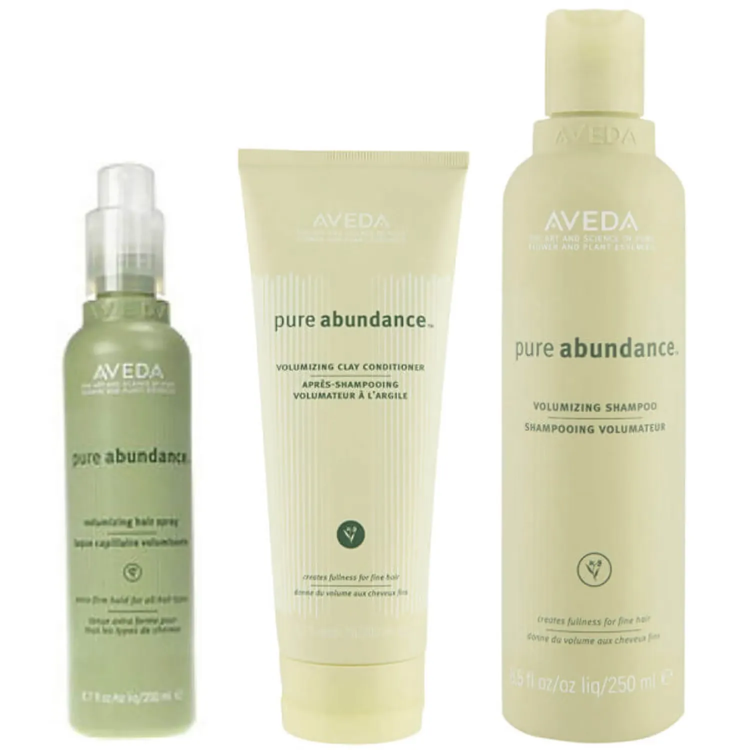 

Pure Abundance Volumising Trio - Шампунь, кондиционер и закрепляющий спрей Aveda