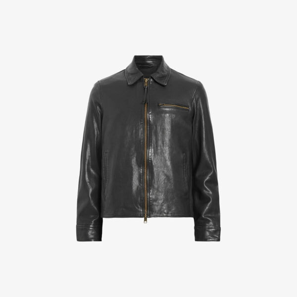 

Кожаная куртка miller классического кроя Allsaints, черный