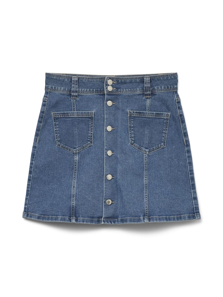 

Юбка до колена Vero Moda, Средне-синий деним