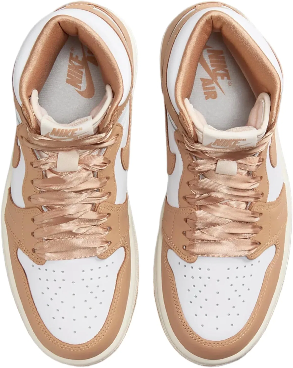 Кроссовки мужские Nike Air Jordan 1 Retro High OG, цвет Sail Pale Vanilla Black — фото 4
