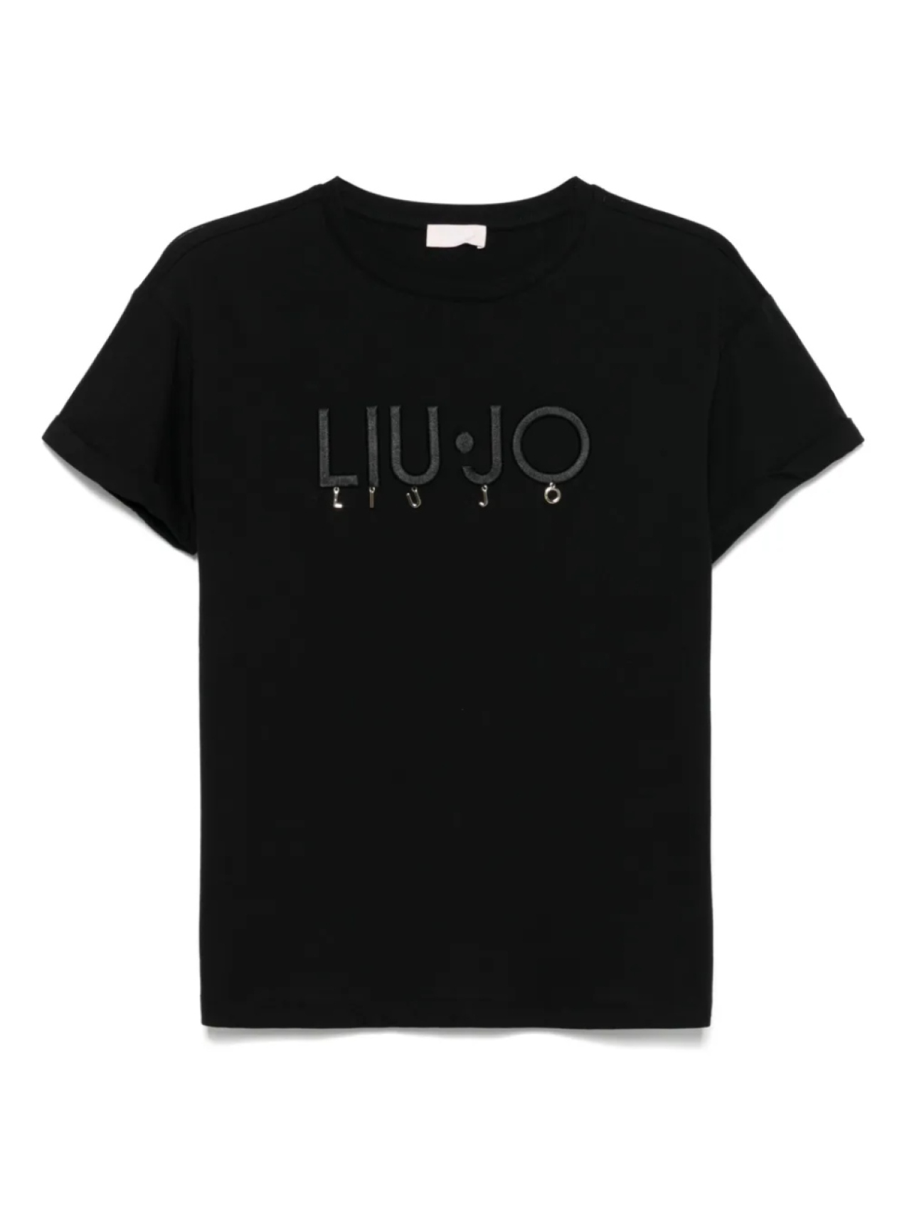 

Футболка с вышитым логотипом LIU JO, черный