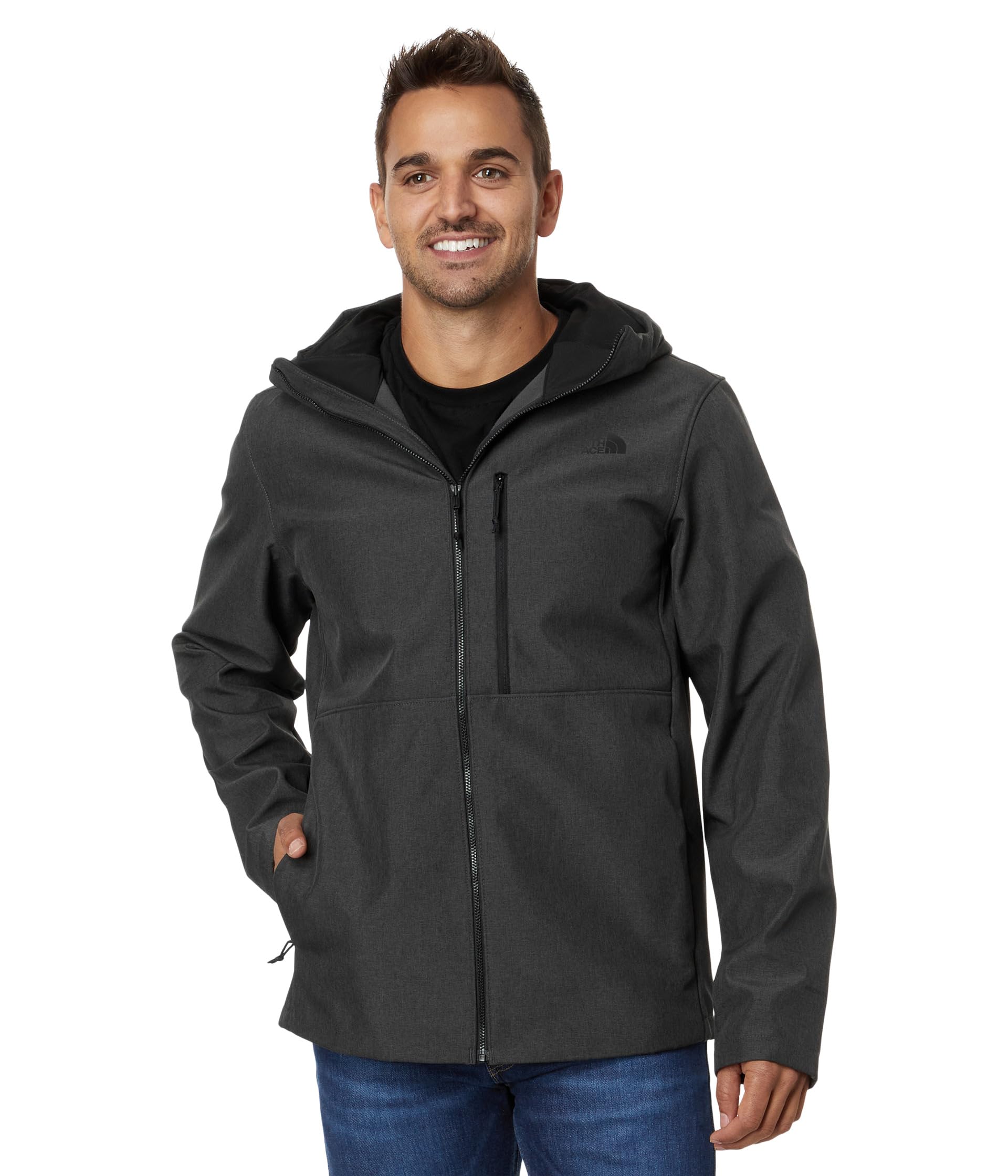 

Худи The North Face Apex Bionic 3 Hoodie, цвет TNF Dark Grey Heather-NPF