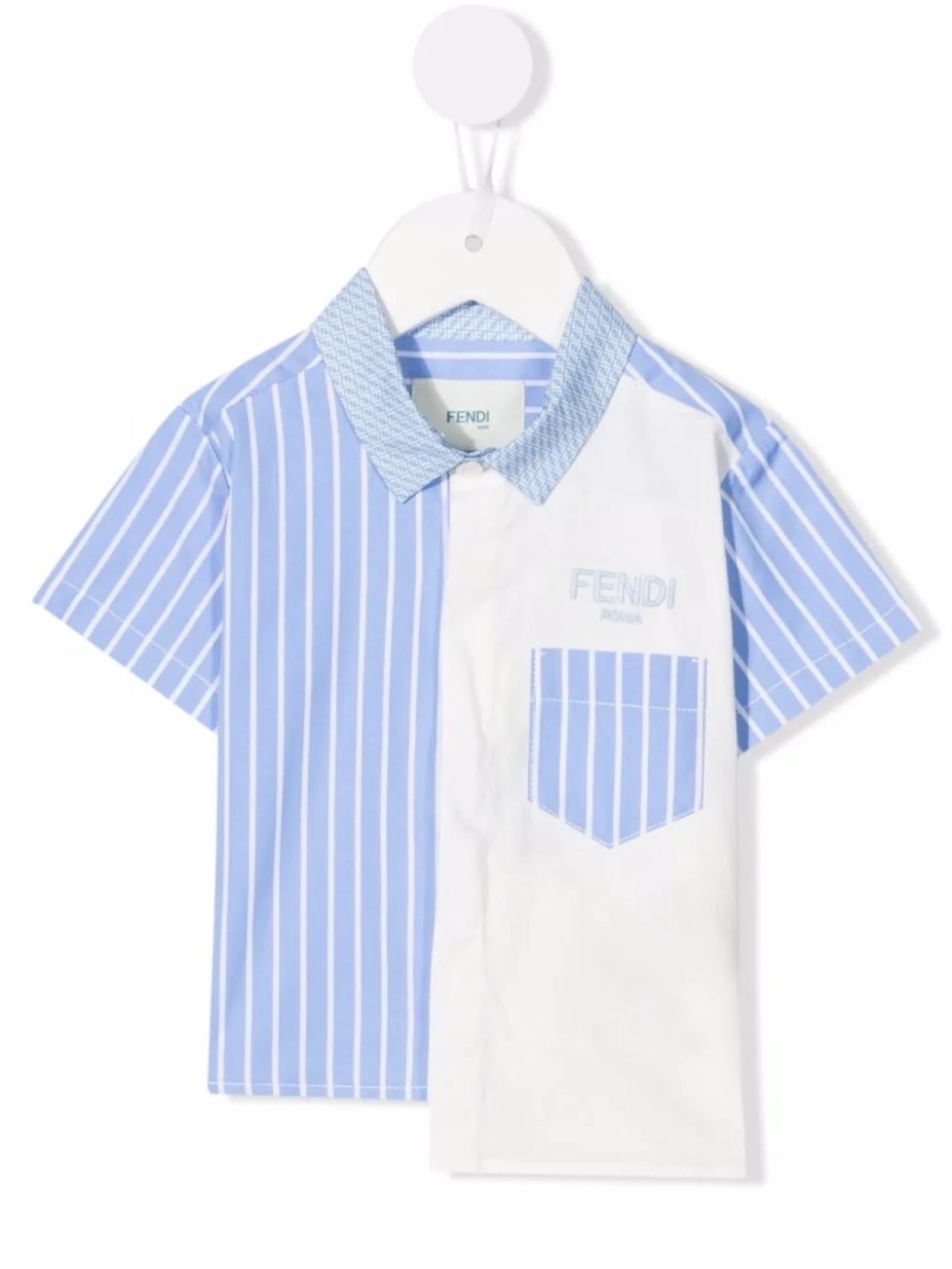 

Fendi Kids рубашка в полоску, белый