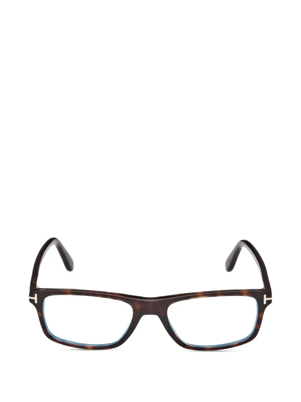 Очки в квадратной оправе Tom Ford Eyewear, коричневый