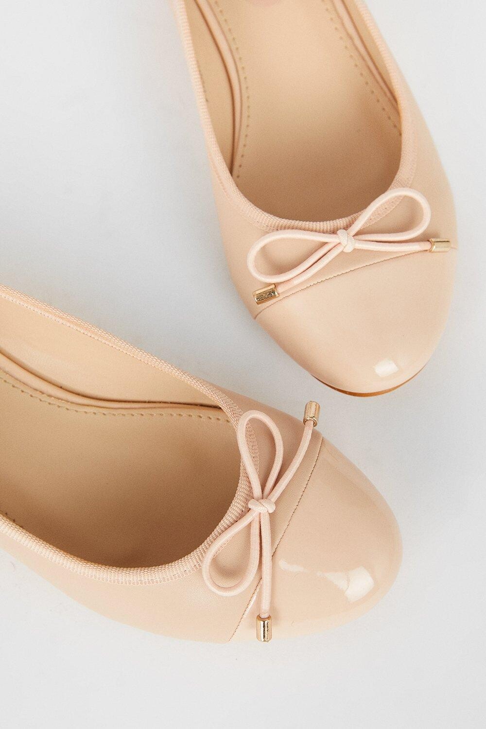 Хорошо для подошвы: балетки Talia на блочном каблуке Dorothy Perkins, розовый — фото 4