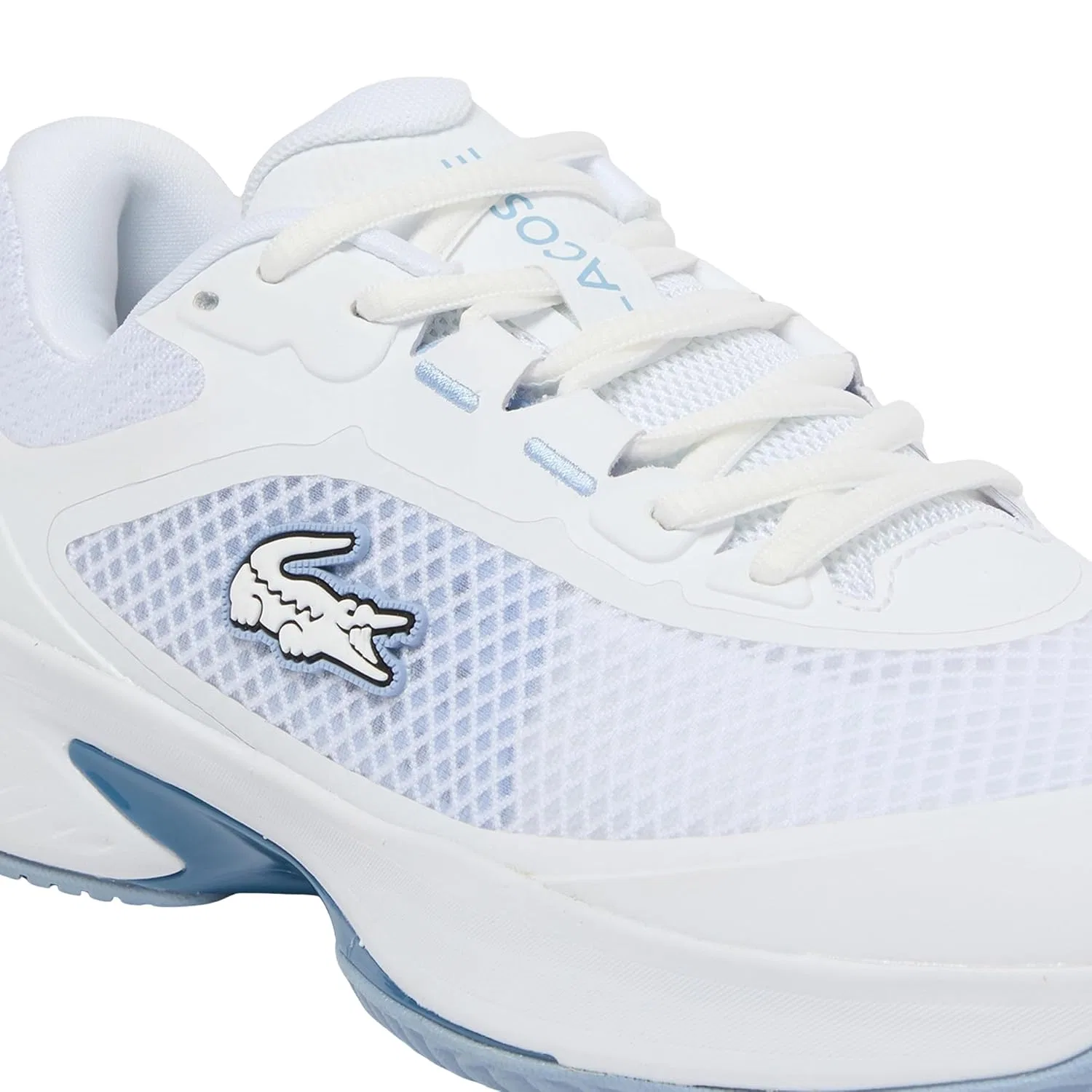 Кроссовки теннисные Lacoste White/Light Blue — фото 2