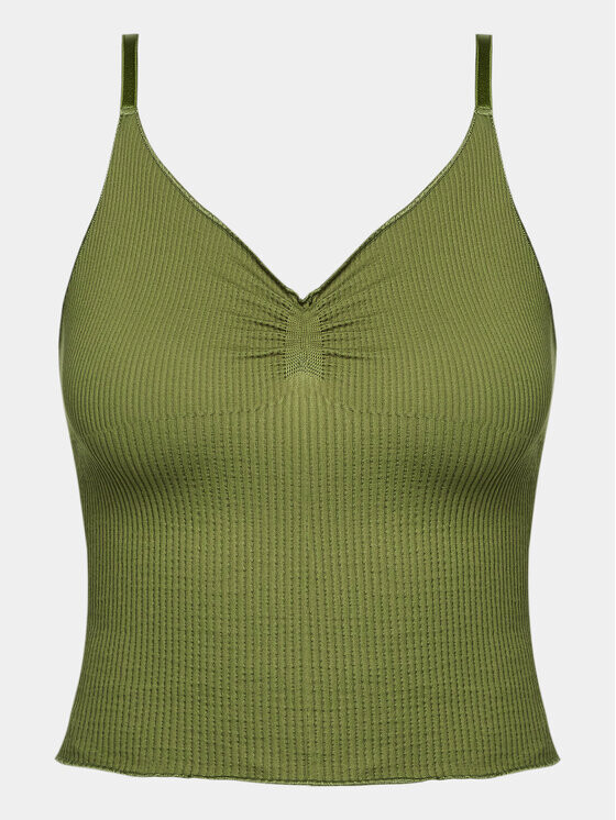 

Топ приталенного кроя Bdg Urban Outfitters, хаки