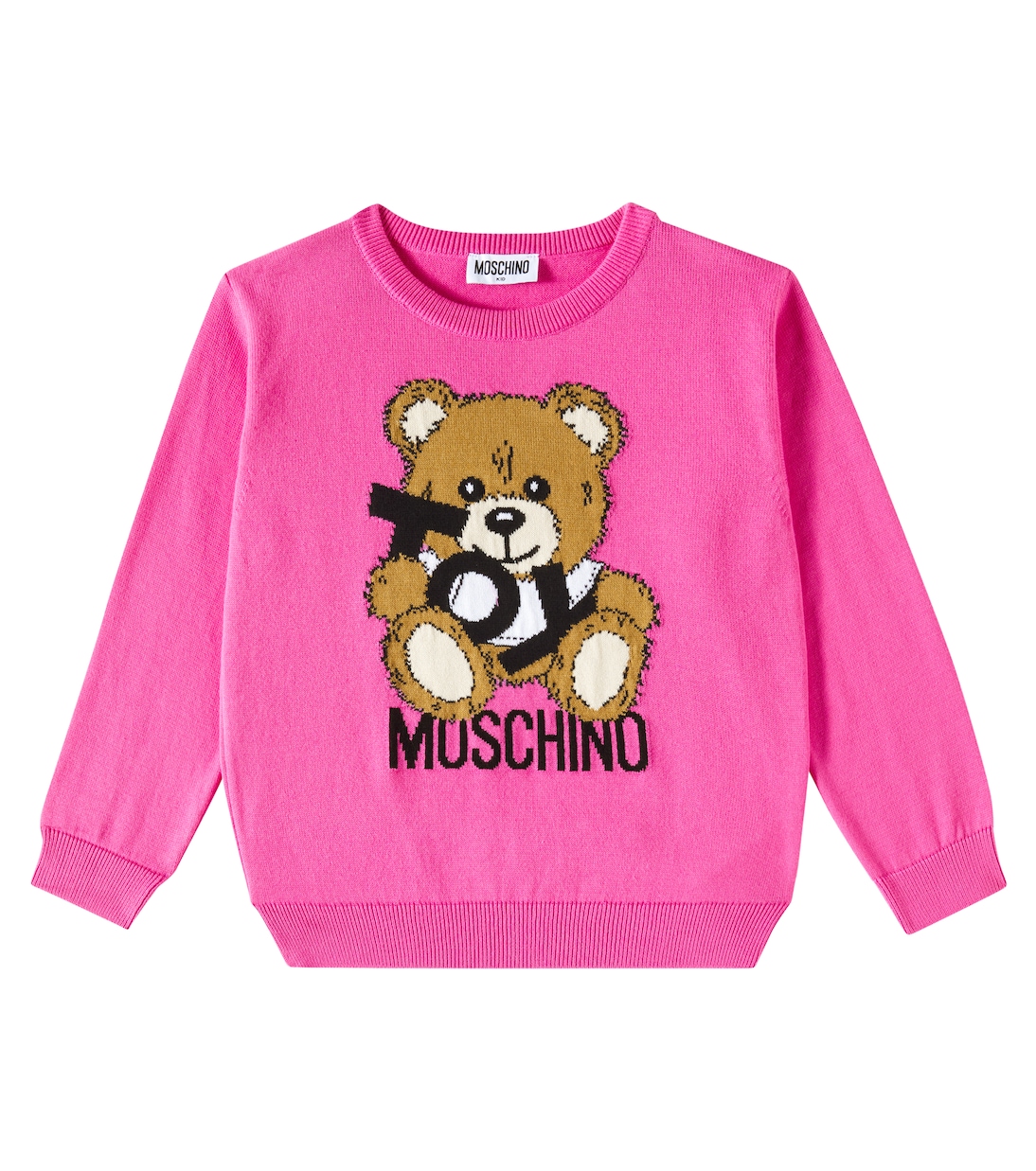 

Хлопковый свитер Moschino Kids, Azalea Pink