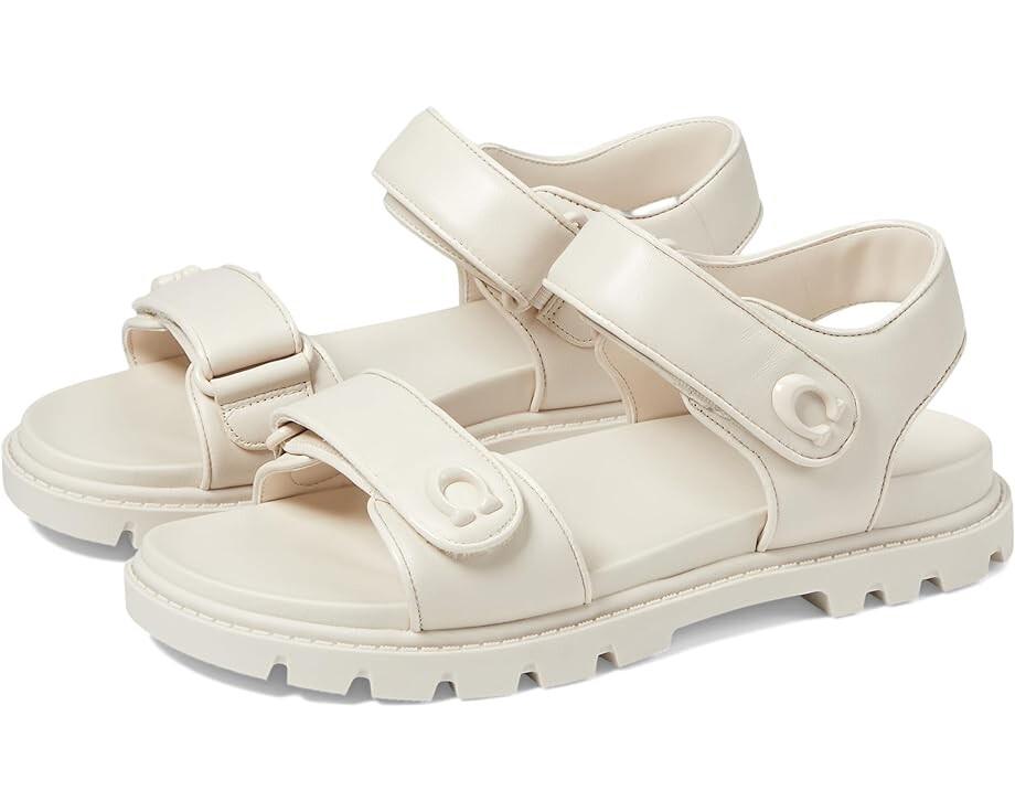 Сандалии COACH Brynn Leather, цвет Chalk