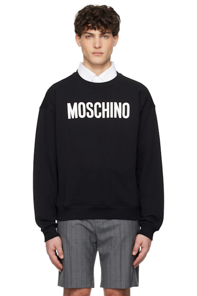 

Черная институциональная толстовка «Moschino»