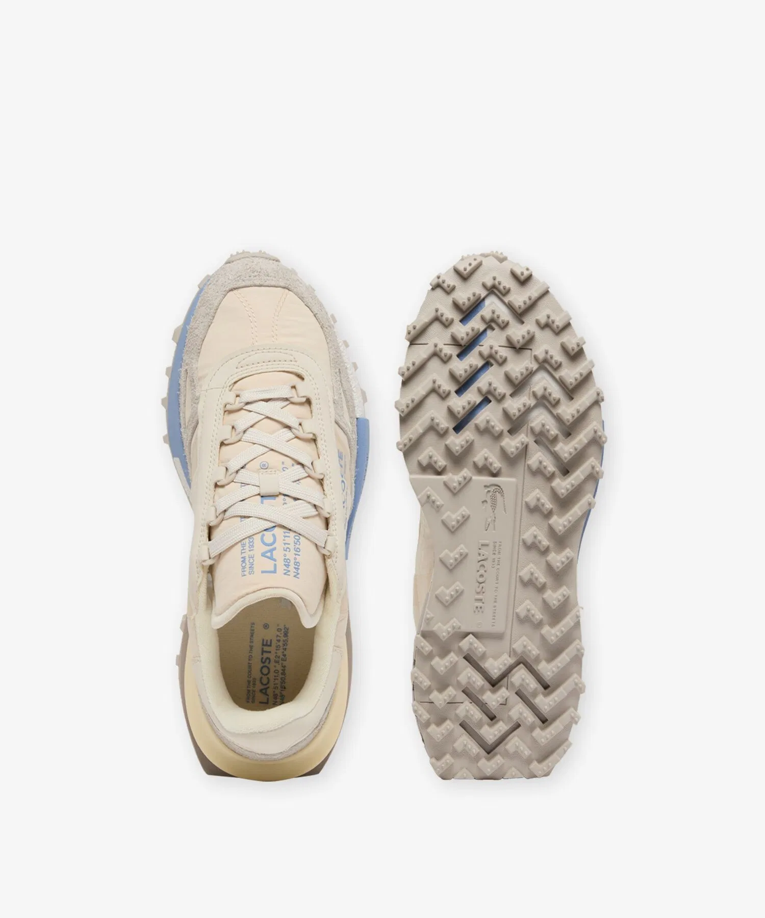 Мужские кроссовки LACOSTE ELITE ACTIVE 1263 бежевые — фото 4