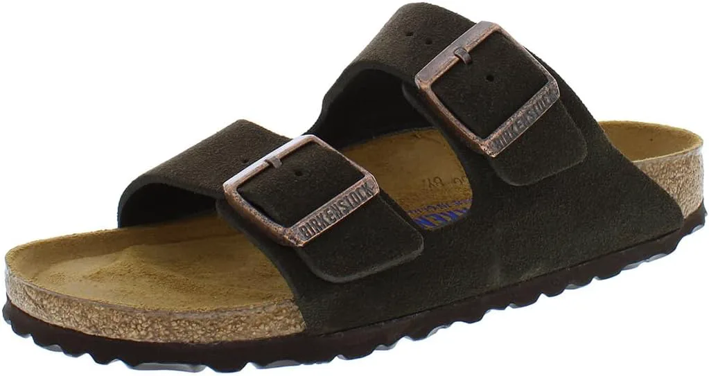 Унисекс сандалии Birkenstock Arizona на слайде, мокко/коричневый