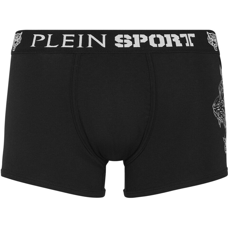 

Тигровые трусы Plein Sport, черный