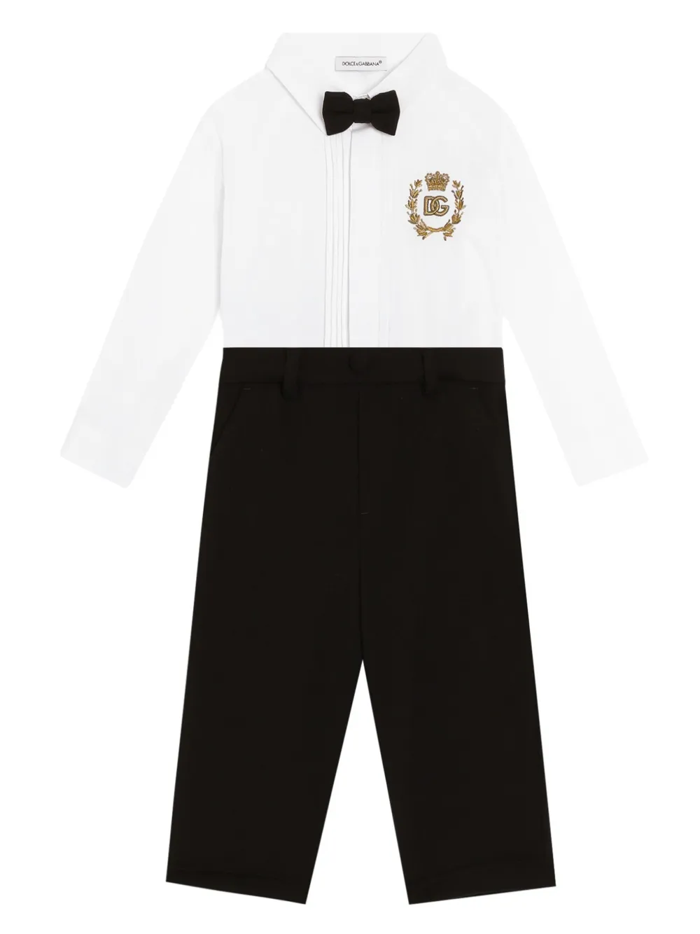 

Комплект из рубашки и брюк Dolce & Gabbana Kids, черный