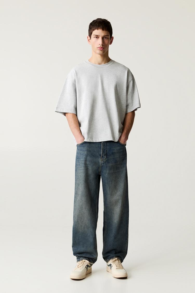 

Мешковатые джинсы Pull And Bear, синий