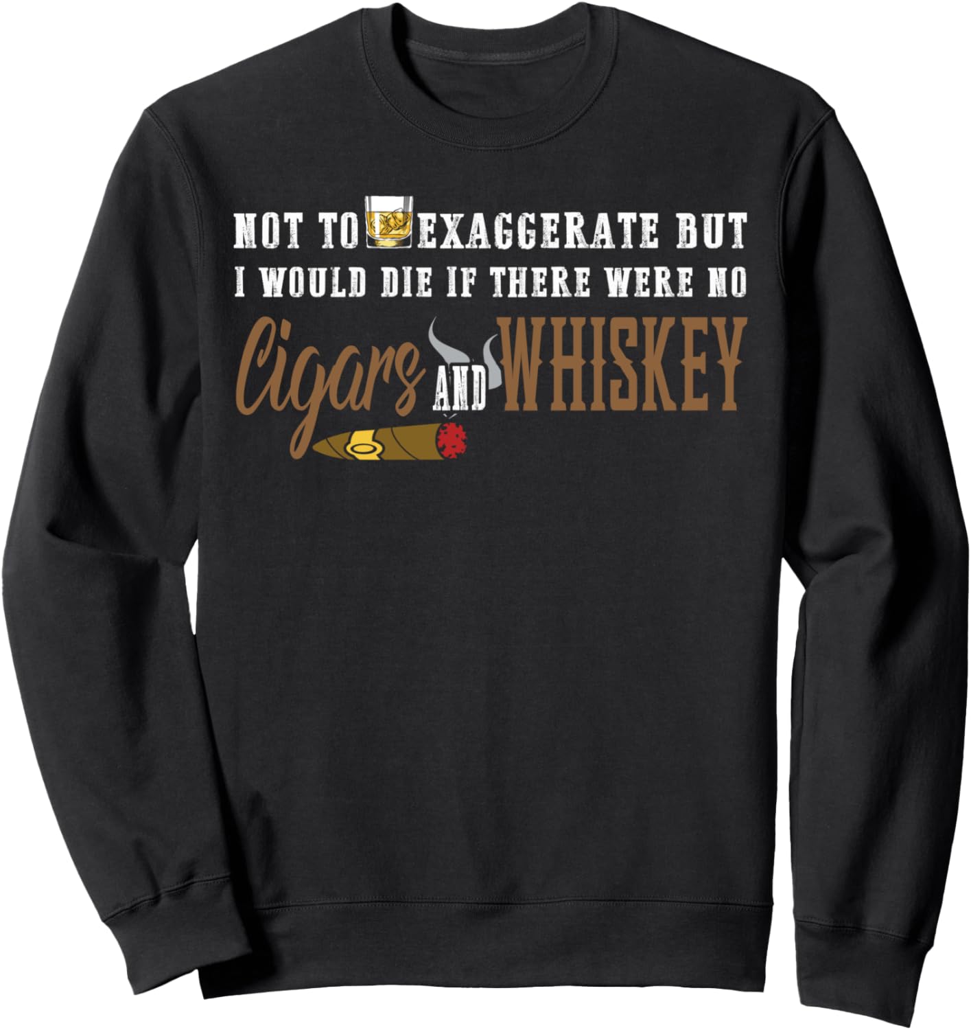 

Нет, но нет сигар и виски, сигара, виски, толстовка Cigar Drinker Gifts, черный
