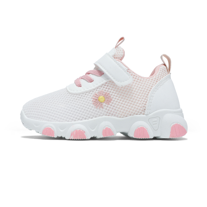 

Нескользящие, износостойкие, дышащие низкие детские кроссовки для повседневной носки SHIBU, розовый