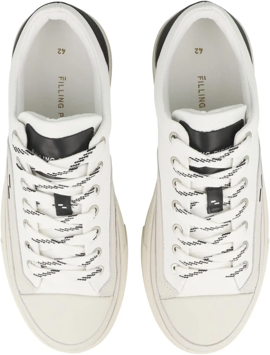 Кроссовки Filling Pieces Unisex Adult Low Riviera Low Trainers, White — фото 2