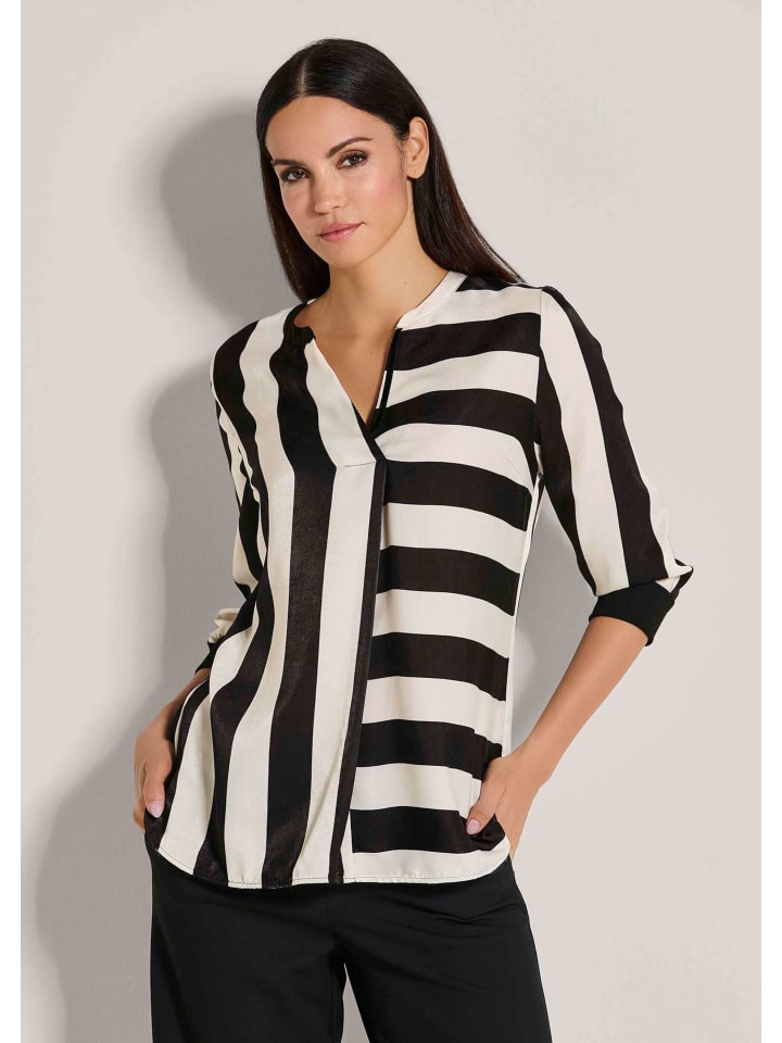 

MADELEINE Туника-блузка с рукавами 3/4, черного/бежевого цвета