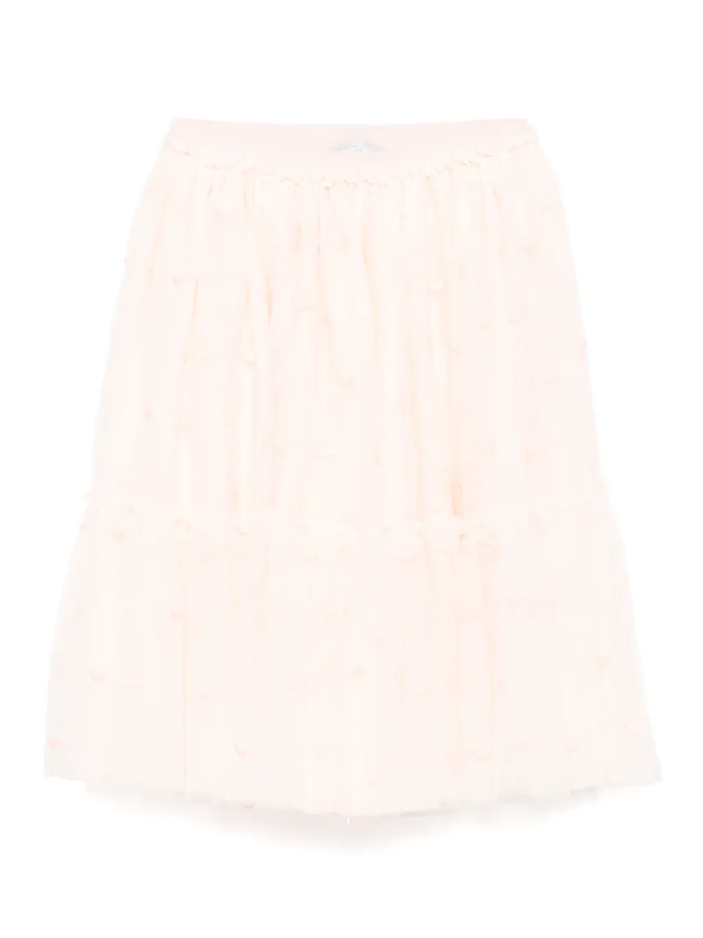 

Пышная юбка с вышивкой Stella McCartney Kids, розовый