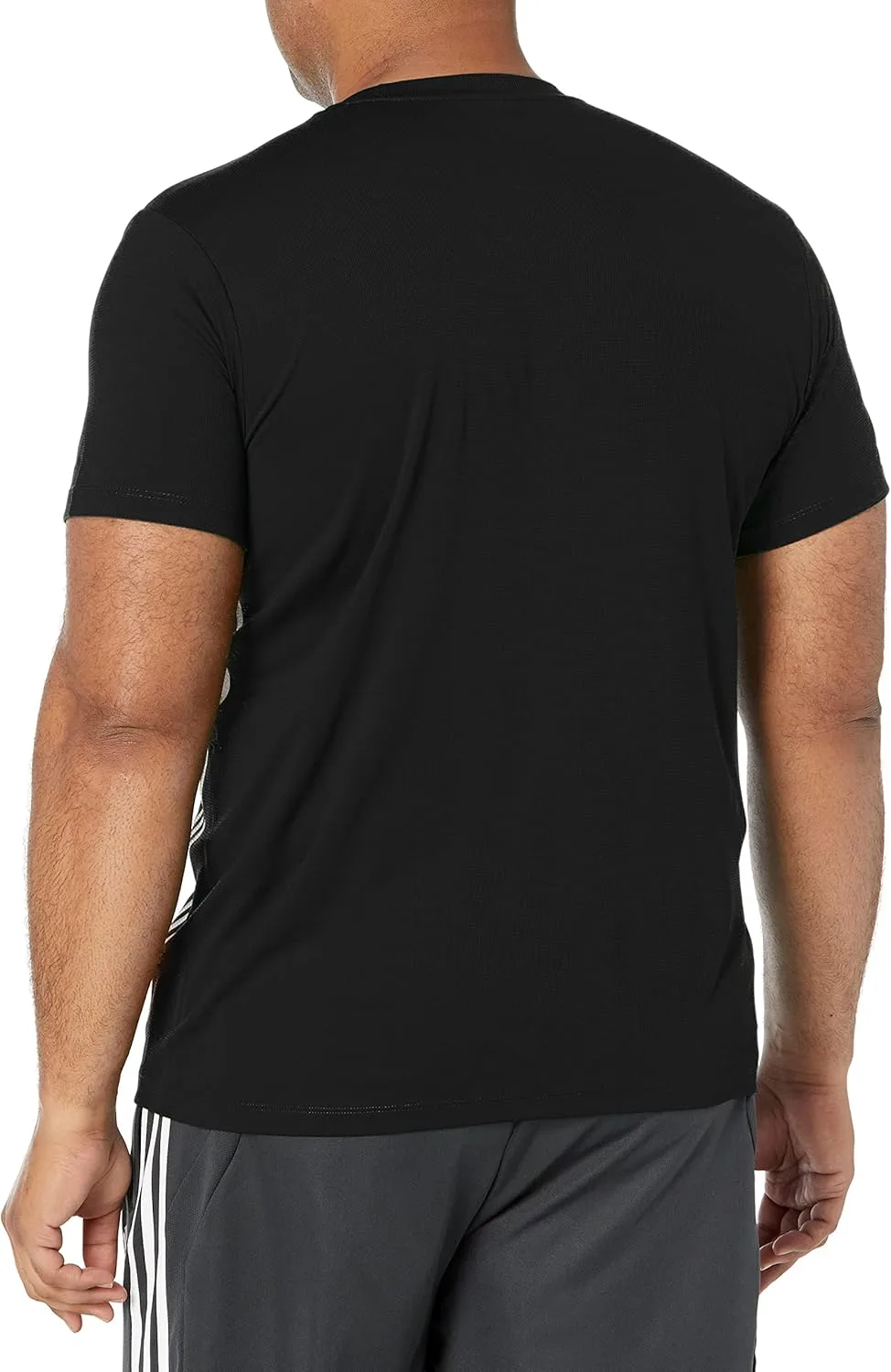 Футболка Adidas Aeroready с тремя полосками, черно-белый — фото 2