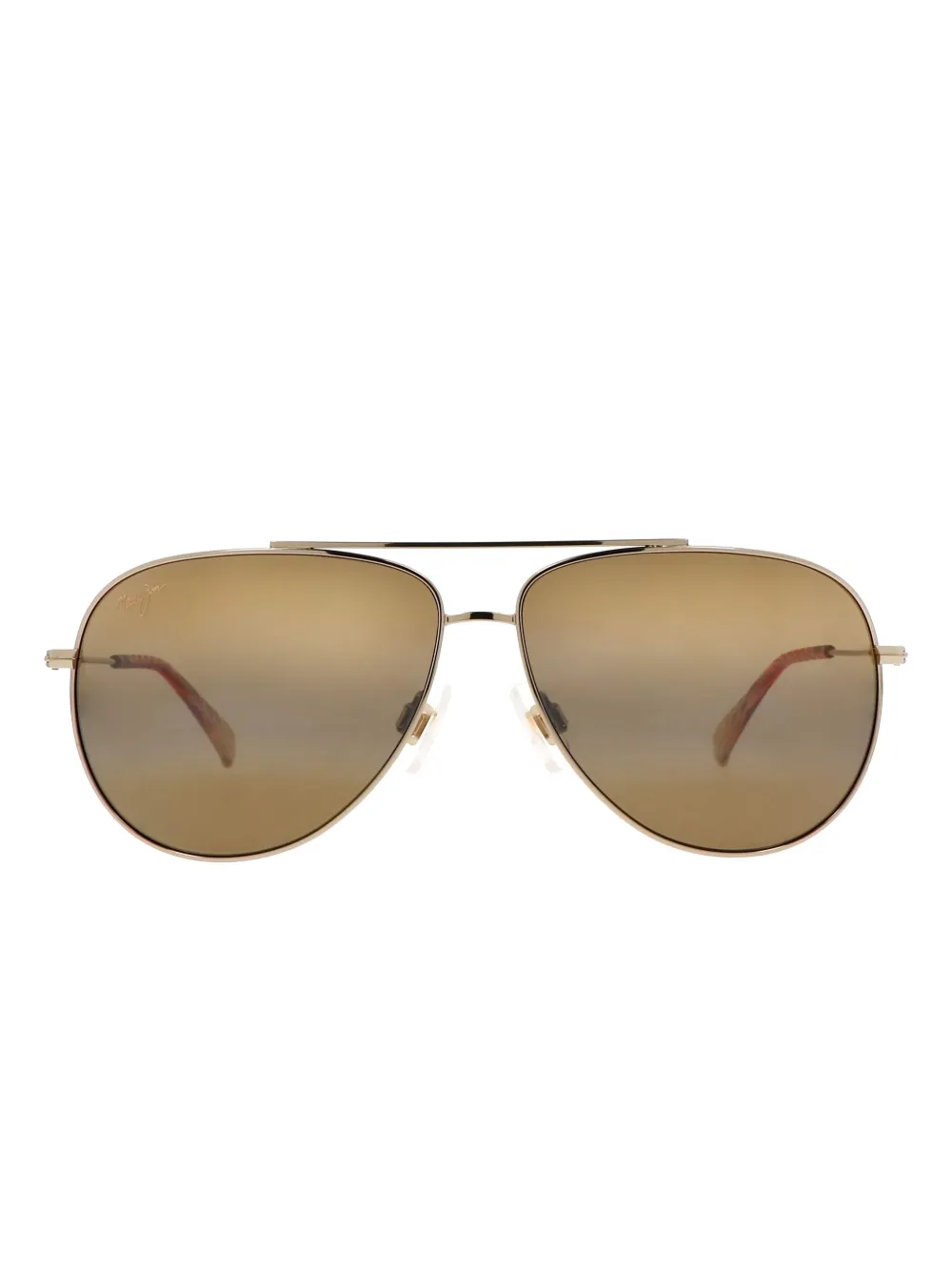 

Солнцезащитные очки Hau'oli в металлической оправе Maui Jim, серый