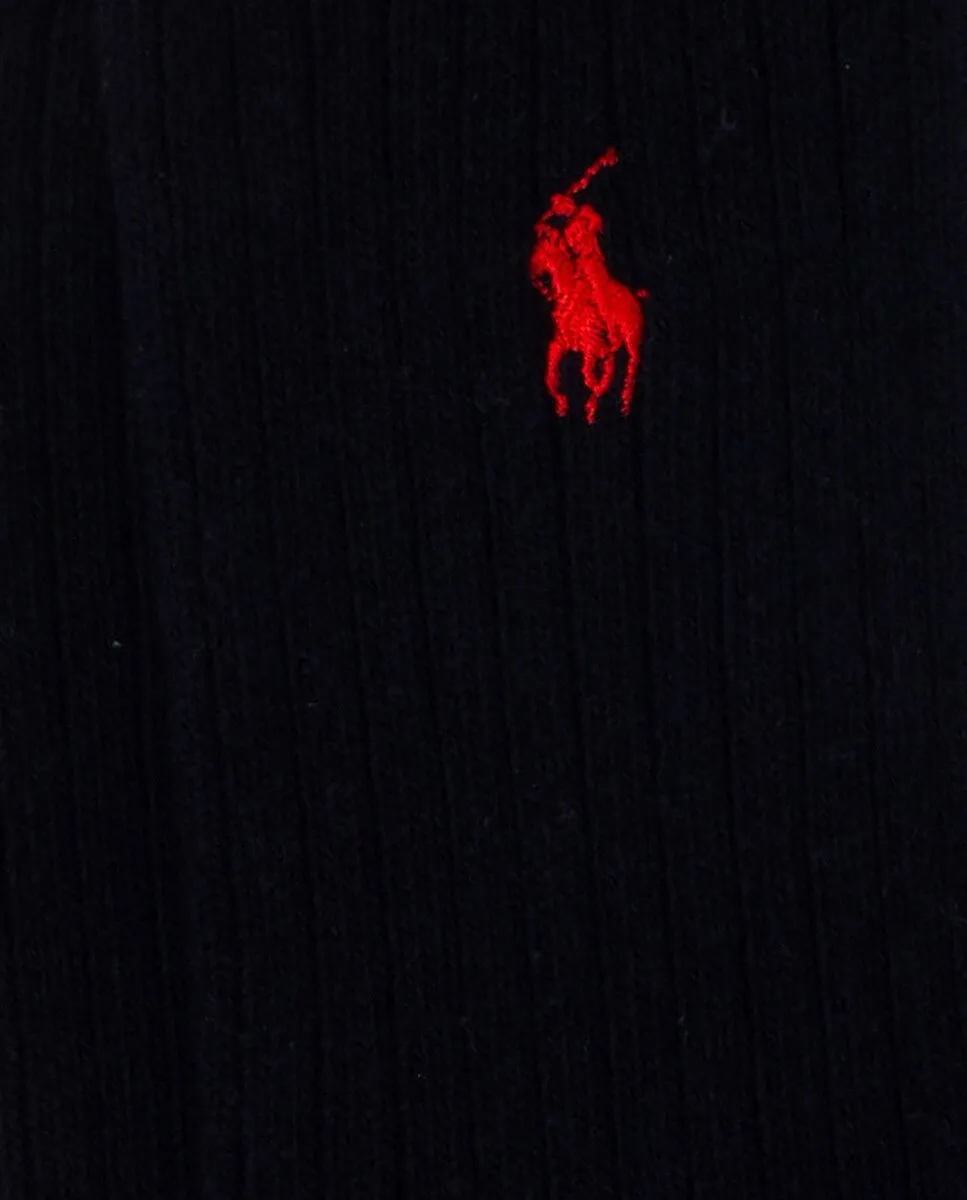 Короткие мужские носки с вышитой лошадью Ralph Lauren, тёмно-синий — фото 2