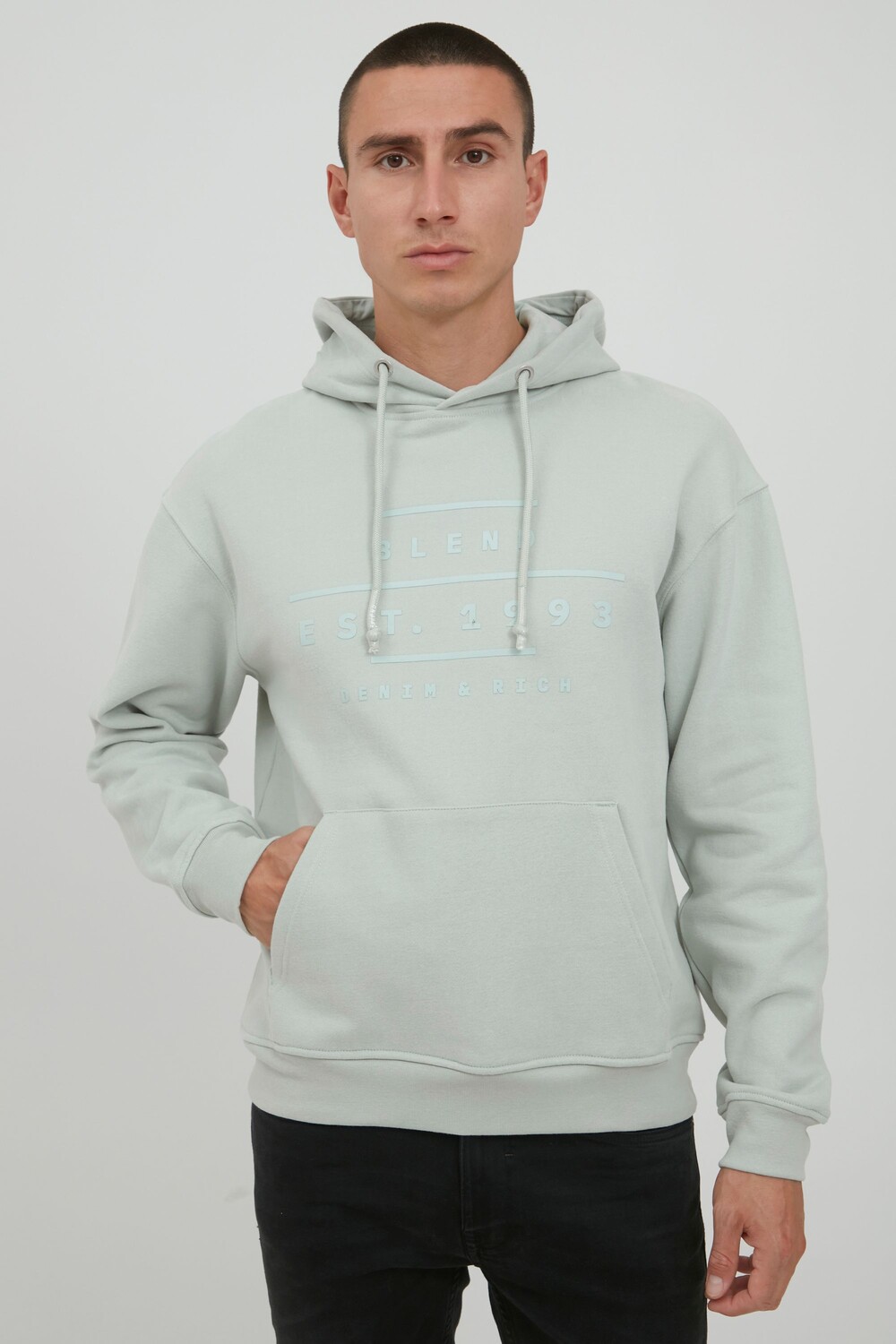 

Лонгслив BLEND Kapuzenpullover, зеленый