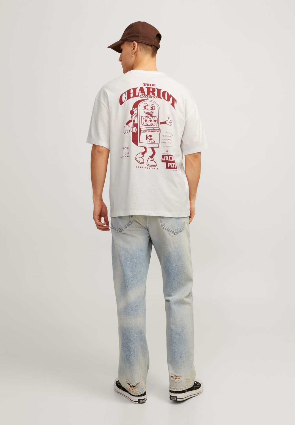 

Футболка с принтом JORCHARIOT TEE UNISEX Jack & Jones, крем