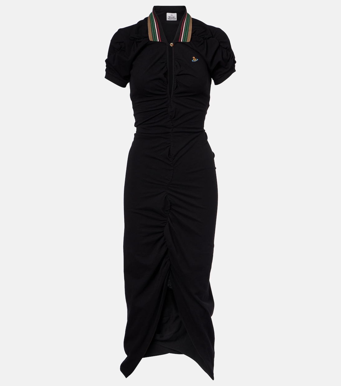 

Хлопковое поло-платье Pulling Orb Vivienne Westwood, AW25-Black