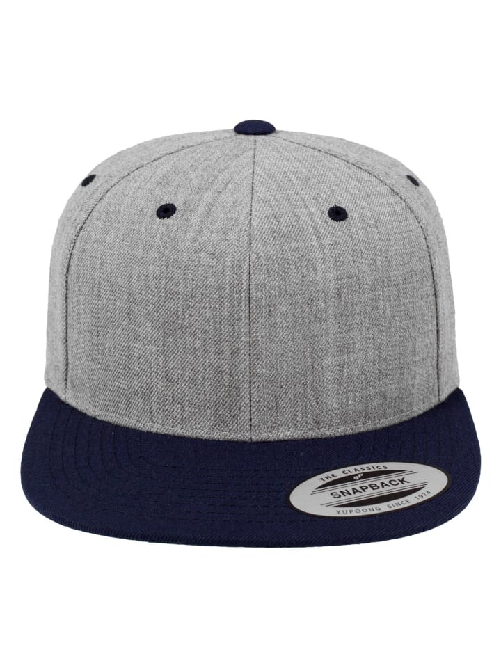 

Бейсболка Flexfit Snapback, цвет heather/navy