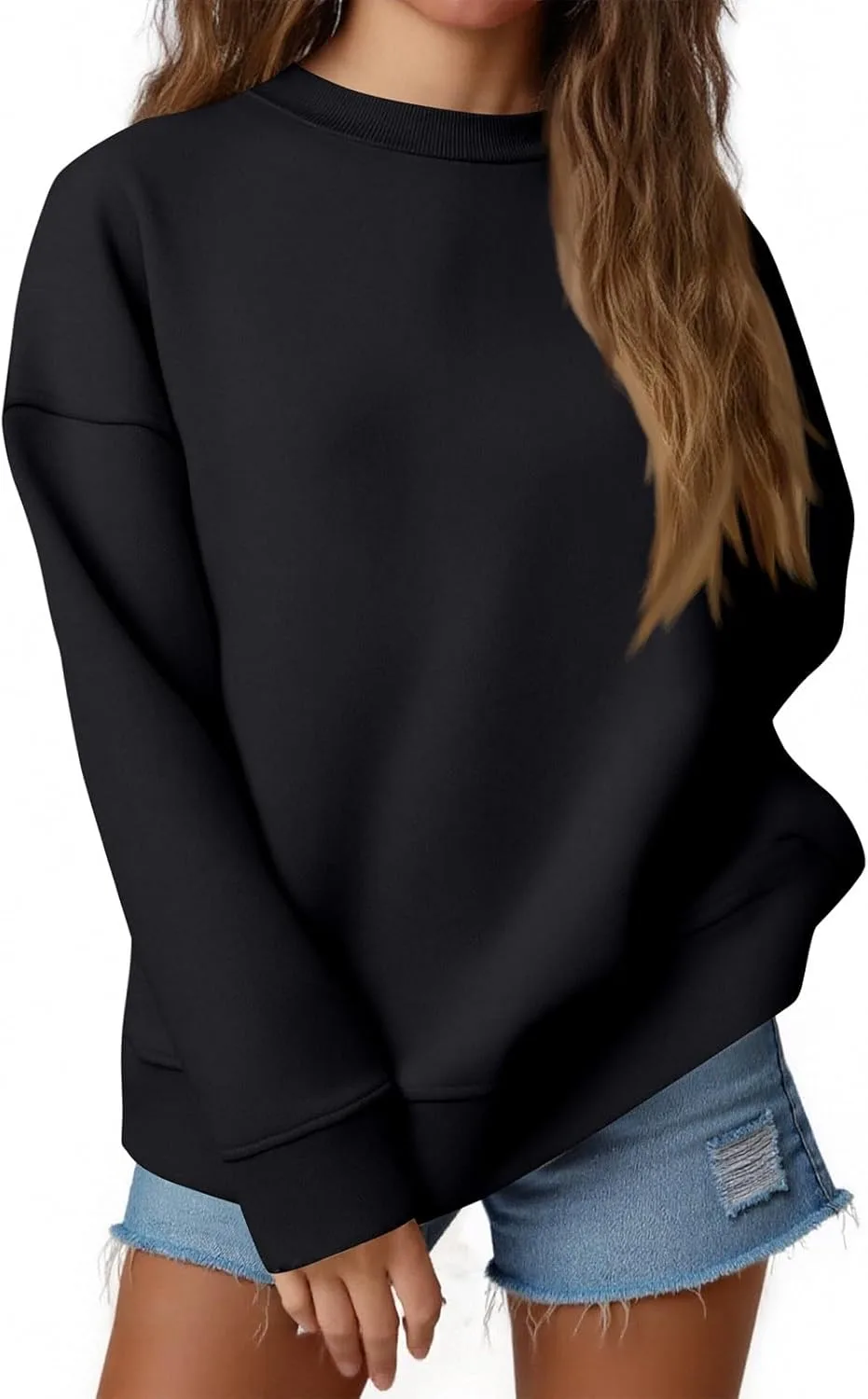 

Kenvita женский свитшот с длинным рукавом, Oversized, O Neck Kenvina