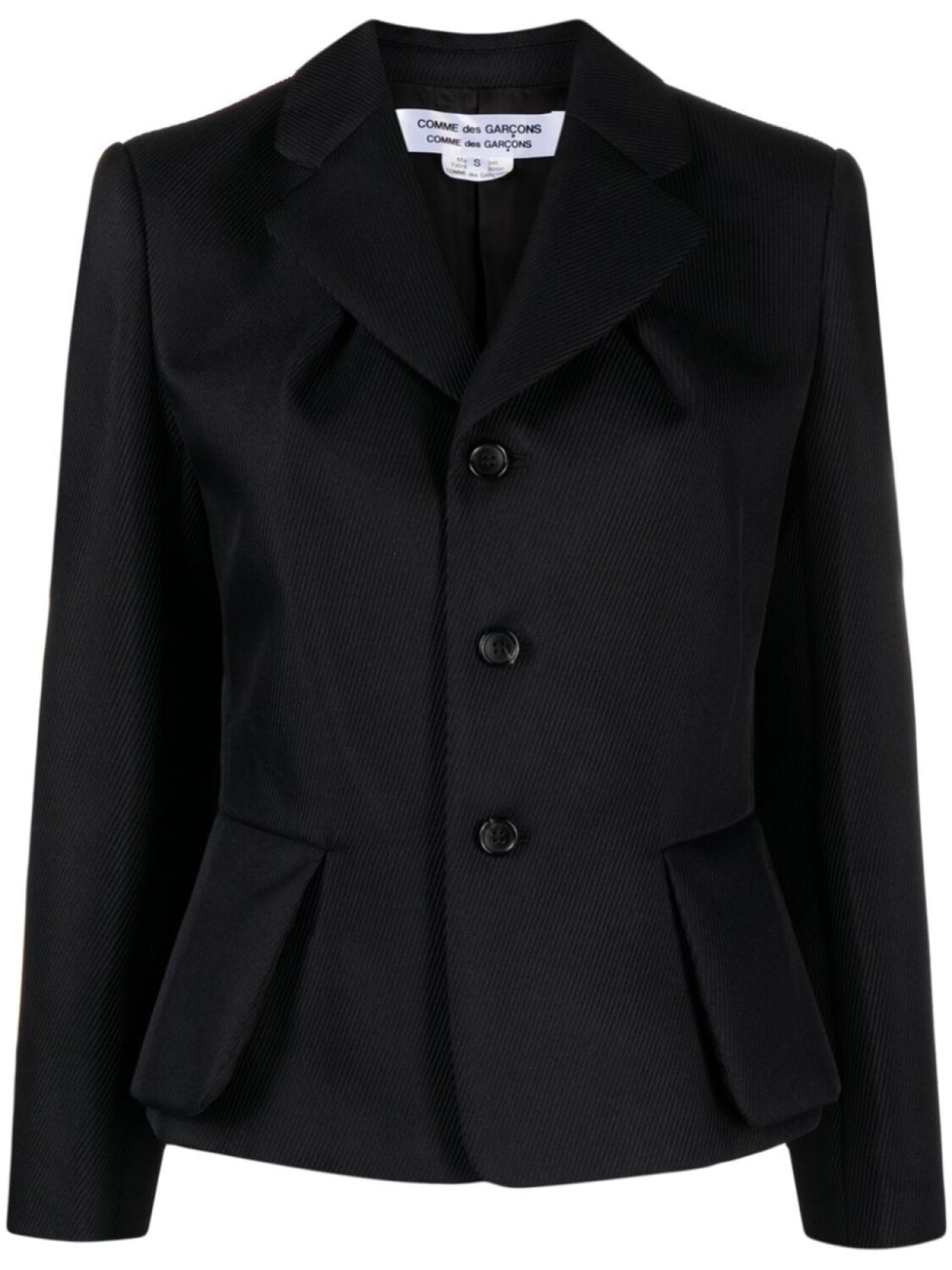 

Comme Des Garçons Comme Des Garçons фактурный однобортный блейзер, синий