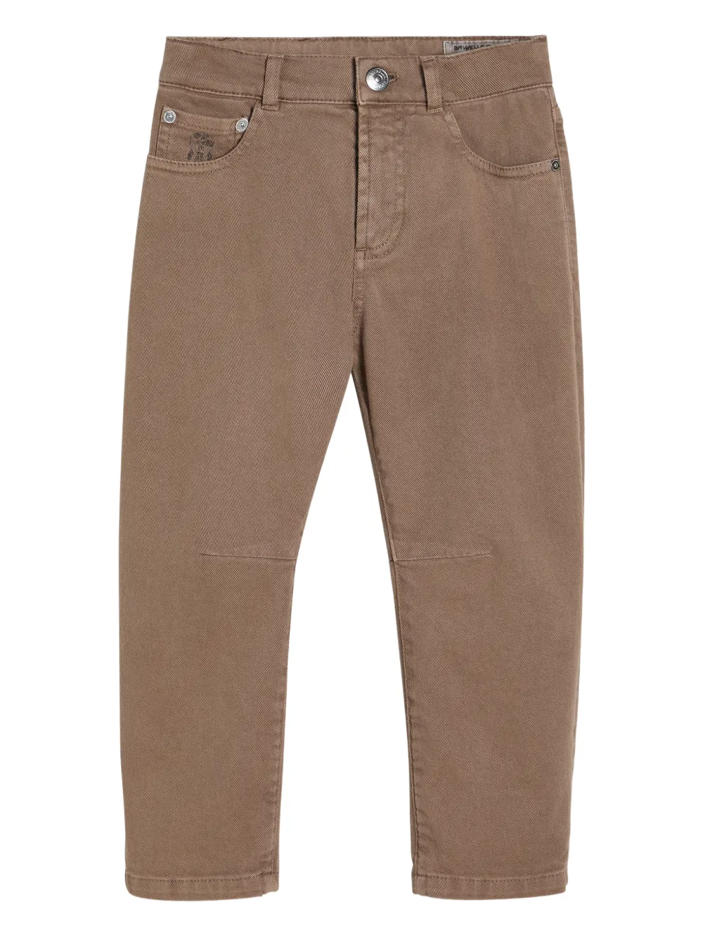 

Джинсы с пятью карманами Brunello Cucinelli Kids, коричневый