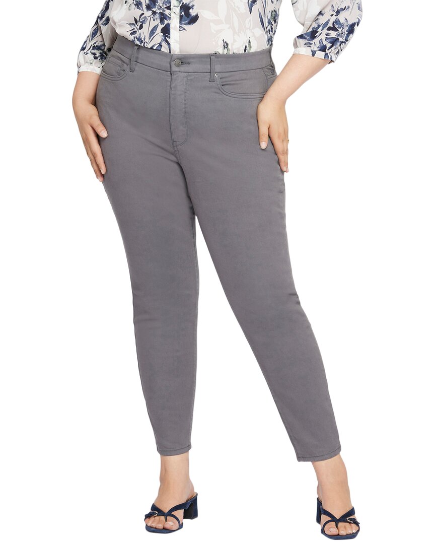 

NYDJ Plus Ami Waist Match джинсы скинни с высокой посадкой, зеленый
