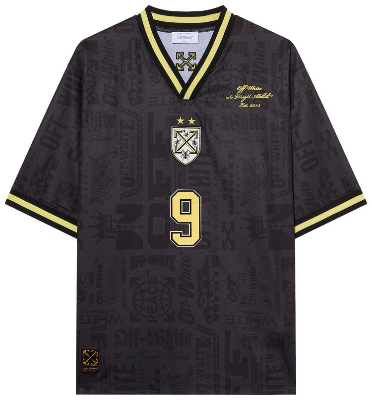 

Футболка с коротким рукавом Off-White Multilogo Soccer, черная, Черный, Футболка с коротким рукавом Off-White Multilogo Soccer, черная