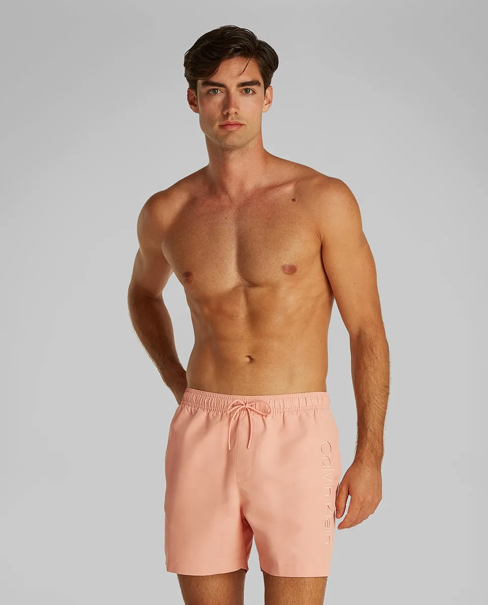

Купальник средней длины с вышивкой Calvin Klein, розовый