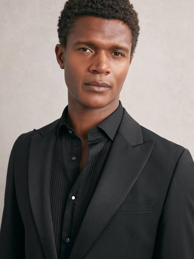 

Футболка Marcel Cotton с длинными рукавами и воротником Reiss