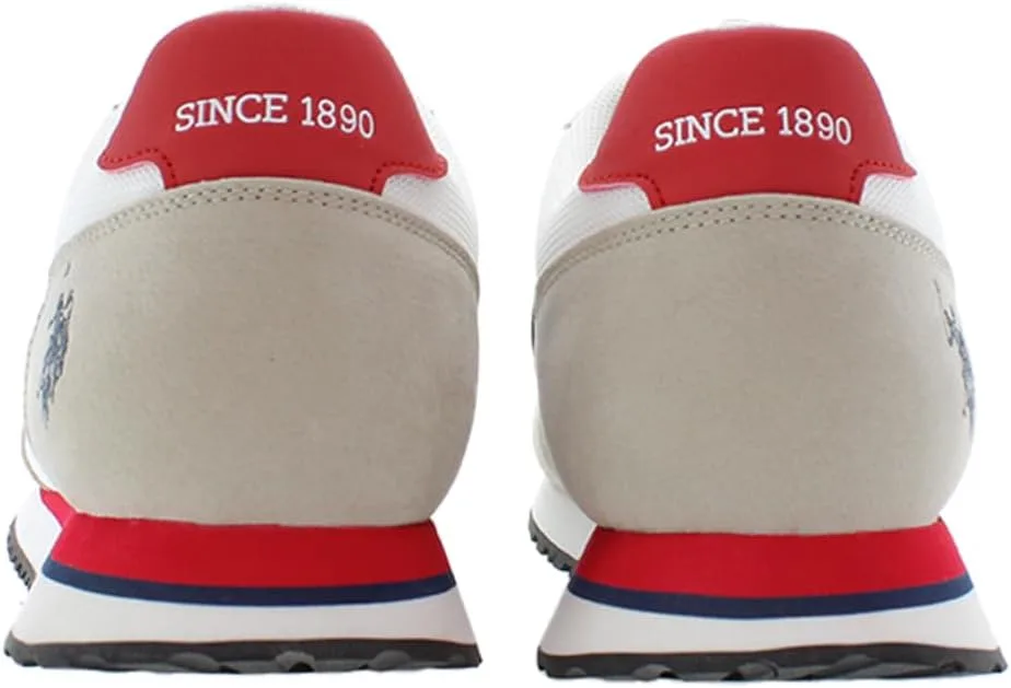 Мужские текстильные кроссовки US Polo Assn. XIRIO009M/5MU2 U.S. Polo Assn., белый/красный/кремовый — фото 4