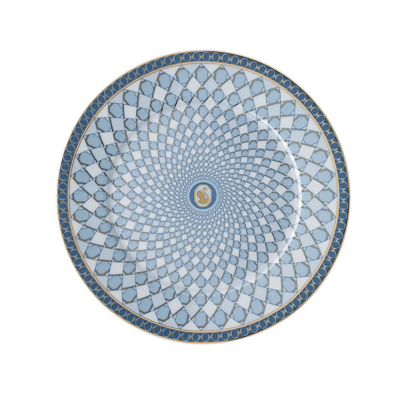 

Swarovski x SIGNUM Лазурная тарелка для хлеба 18 см Rosenthal, белый/синий/золотой