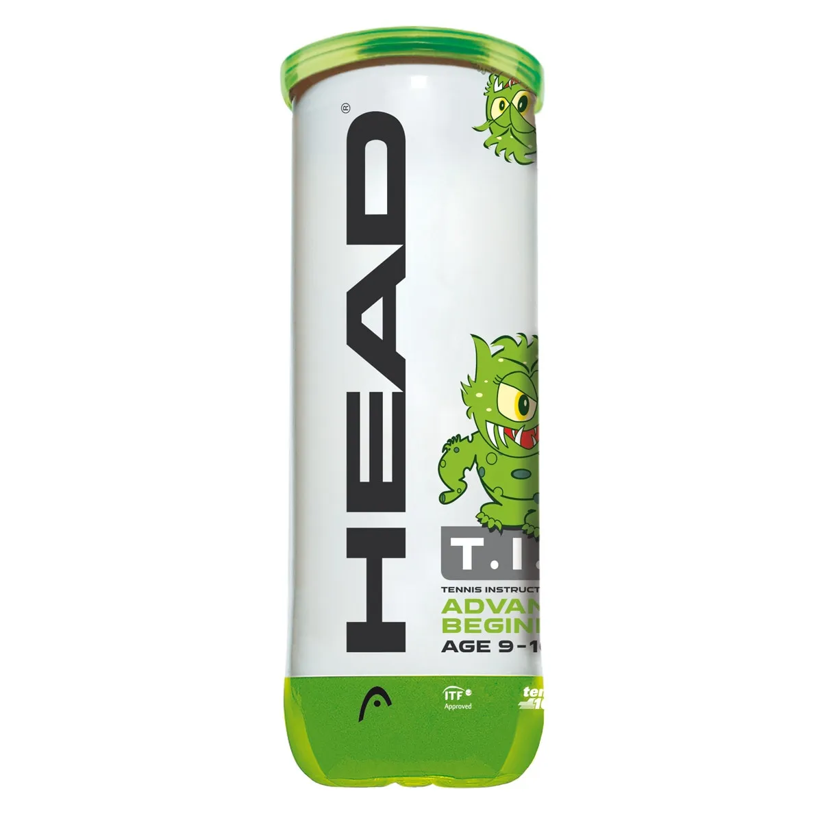 

Горшок с 3 теннисными мячами T.I.P. Green Head, желтый/зеленый