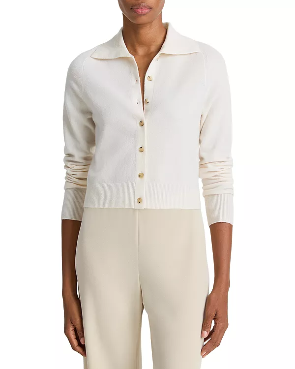 

Кардиган-Поло на пуговицах спереди Vince, белый