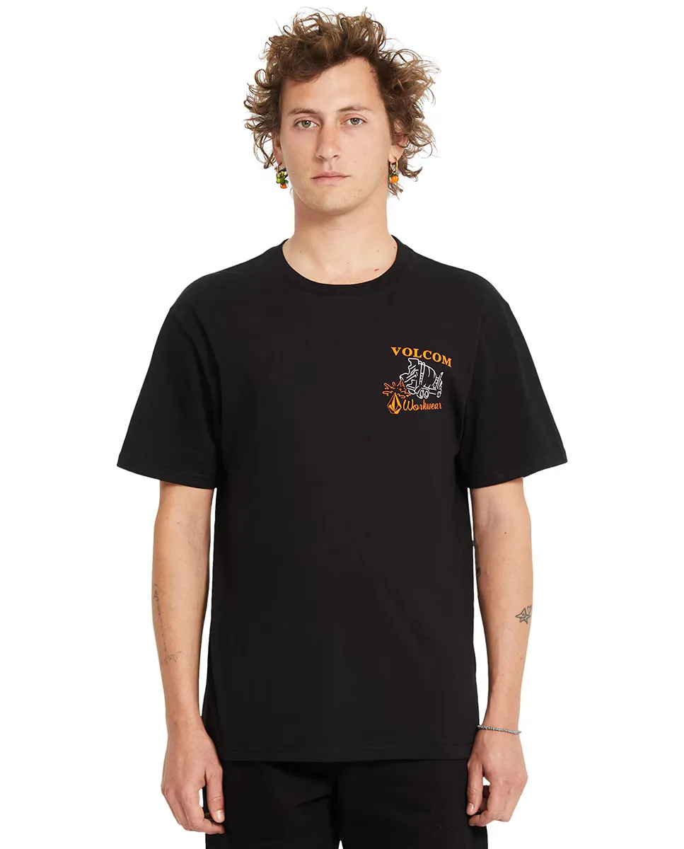 

Мужская футболка с короткими рукавами и круглым вырезом Volcom, чёрный